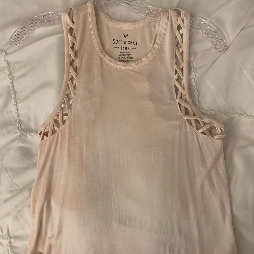 Lights Pink/White Tank top